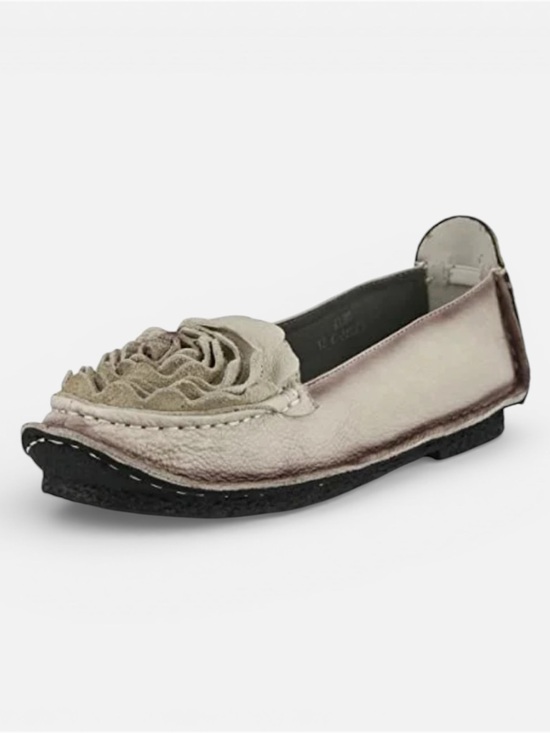 L'artiste Shoes - L'Artiste by Spring Step Dezi Leather Slip-on Shoes w/Decorative Flower 6.5/7